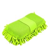 uxcell Car Auto Green Microfiber Cleaning Wash Sponge Pad
