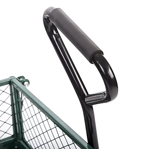Garden Carts Wagons Heavy Duty Utility Outdoor Steel Beach Lawn Yard Buggy BestMassage - Thumbnail 5