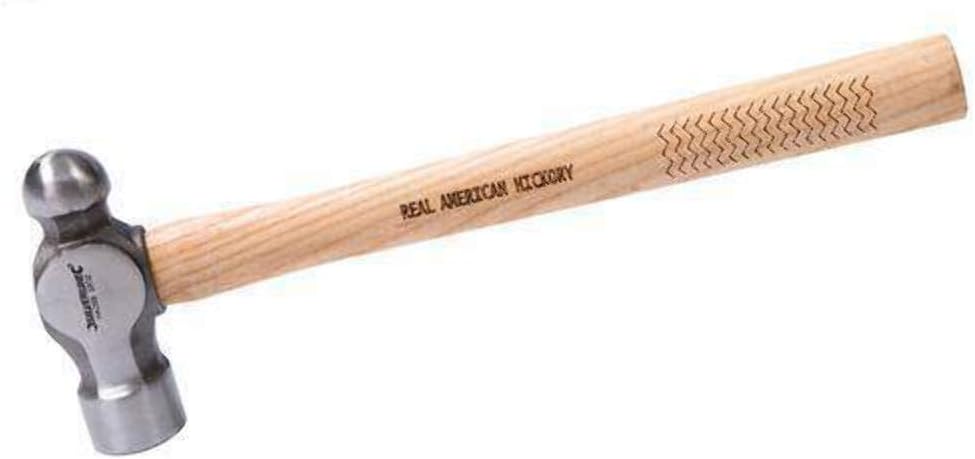 Silverline 8 oz Ball Pein Hammer Hickory Shaft Forged Steel Polished Face HA15B