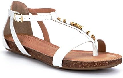 Adam Tucker Women's Nikki 6 Open Toe Sandal (7 M, Opal White)