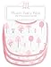 SwaddleDesigns Cotton Muslin Bibs, Set of 3, Pink Thicket