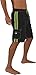 NORTY Men's Swimsuit Trunks - Swim Shorts for Beach, Boat, and Watersports - Drawstring Waist and Cargo Pockets - Black/Lime, Large