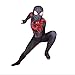 MYanimec Unisex Lycra Spandex Halloween New into The Spider Verse Miles Morales Cosplay Costumes Adult/Kids 3D Style (Adult-M) Black