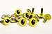 Sassy Bears 9mm Light Yellow Cat Reptile Safety Eyes for Bear, Doll, Puppet, Plush Animal and Craft - 10 Pairs