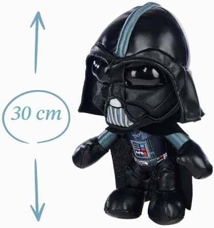 Disney Star Wars Darth Vader Plüschfigur 25 cm – Kuscheltier Sith Lord zum Sammeln und Spielen, weicher Materialmix, detailreicher Charakter, Fanartikel für Kinder und Fans