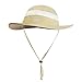 YR.Lover Outdoor UV Sun Protection Wide Brim Fishing Cap with Removable Flap Khaki