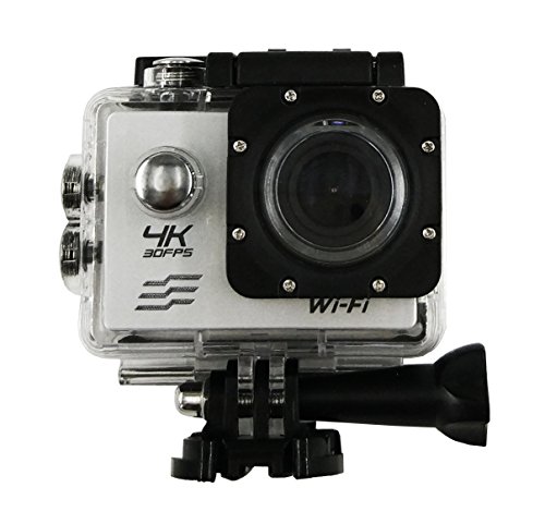 South Star Digital Sports Camera Video 4K WIFI Action Cam Underwater DV Camcorder HD 1080P 16MP 170 degree Wide-Angle (sliver)