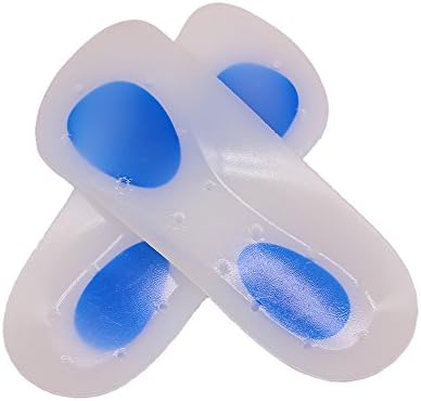 Silicone 3/4 Shoe Inserts Foot Support for Plantar Fascia Relief Men Size 9-13