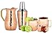 Chef's Star 6 Piece Copper Bar Tools Set - (2X) 18oz Moscow Mule Mugs - 2 Shot Glasses - 25.3 oz Shaker - 50.7 oz Pitcher