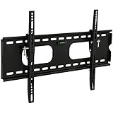 Mount-It! MI-318B Low-Profile Tilting TV Wall Mount Bracket for 32 - 60 inch LCD, LED, OLED, 4K or Plasma Flat Screen TVs - 175 lbs Capacity, 1.5 Inch Profile, Max VESA 600x400 With 6 ft HDMI Cable