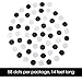 Bobee Black and White Paper Garland Party Decorations, 14 feet pre-Sewn Single Strand of 58 dots