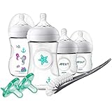 Philips Avent Natural Baby Bottle Gift Set Seahorse Design, SCD113/37