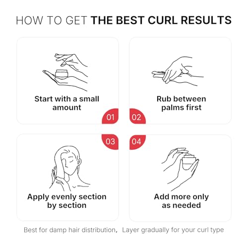 Karseell Curl Cream 500ml – Definition Cream for Curly and Wavy Hair, Moisturizing, Anti-Frizz & Flexible Hold