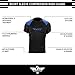 Elite Sports New Item Standard Short Sleeve Compression, Mma, Bjj, No Gi, Cross Training Rash Guard, Large, Blue