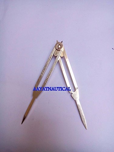 Solid Brass Divider Drafting Proportional Tool 6" Navigational Compass Caliper