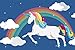 Pin The Horn On The Unicorn Party Game Set for Boys and Girls Party Supplies Decorations