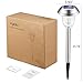 Aglaia Solar Lights Outdoor [6 packs] Solar Powered Pathway Color Changing Light with 2 Lighting Modes Landscape Light For Lawn/Patio/Yard/Walkway/Driveway/Sidewalk (Stainless Steel)
