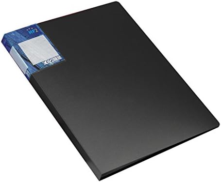 HF2 A4 Display Book Deluxe with 20 Pockets - Black