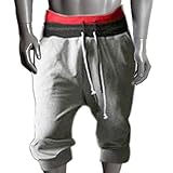 Perman Men Fashion Sports Sweat Pants Shorts Harem Dance Baggy Jogging Trousers