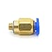 4mm to M5 Pneumatic Connectors Male Straight One-Touch Air Hose Fitting PC4-M5 Pack of 10