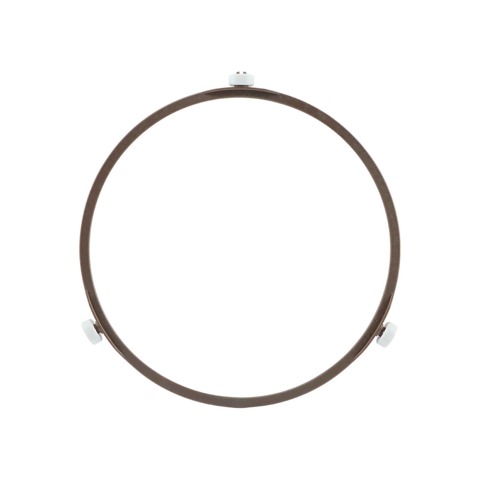 Photo 1 of Microwave Turntable Ring with Swivel Roller Support, Universal Fit for Glass Plate Rotating Tray, Heat Resistant, Enhance Microwave Efficiency (Brown, 7.01 inch)