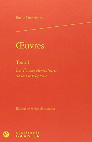 Les  formes élémentaires de la vie religieuse