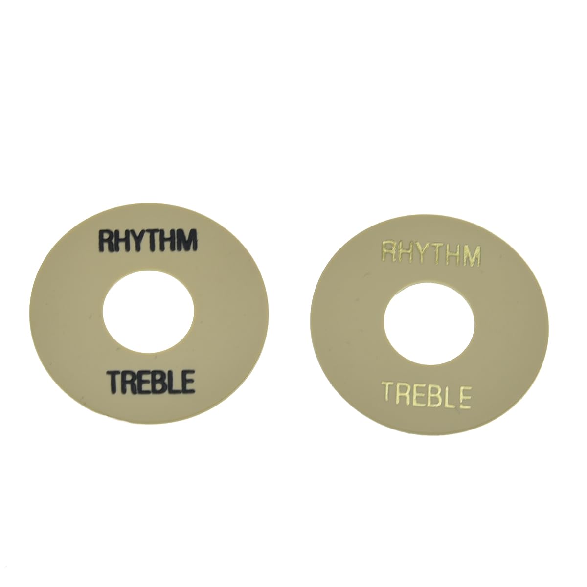 KAISH Cream/Black and Cream/Gold LP Guitar Toggle Switch Washer Rhythm Treble Ring Plate for Les Paul