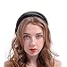 Headbands for Women Padded Headbands - 1PCS Velvet Headband Elegant Headbands Hairpins Headwear Barrette Styling Tools Accessories for Women and Ladies,Black