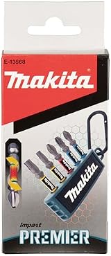 Makita E-13568 5 Piece Impact Premier Screw Bit Set 50mm Double Torsion PH2 PZ2 view 4