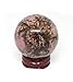 NSC Trading 50mm Pink Rhodonite Crystal Gemstone Sphere with Stand