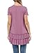 levaca Women's Summer Short Sleeve Ruffles Loose Fit Casual Tunic Tops Extender
