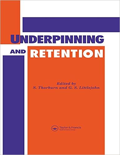 Underpinning And Retention S Thorburn Gs Littlejohn - 