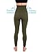 Homma High Waist Compression Leggings for Women Tummy Control Postpartum Leggings Seamless Yoga Workout Pants Olive M