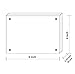 NIUBEE 5 Pack Acrylic Picture Frames 4x6 Inches, Bulk Clear Double Sided Desktop Frameless Photo Frame with Retail Gift Box Package