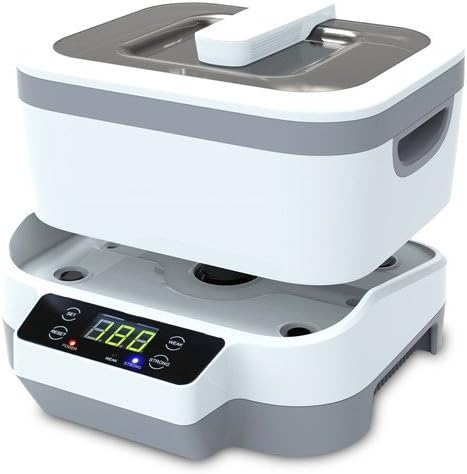Ultrasonic Cleaner with Unique Removable Big Water Tank,Strong/Weak Cleaning Mode Design for Cleaning Eyeglasses, Watches, Rings, Necklaces, Coins, Razors, Dentures, Combs, Gun Parts, Instruments