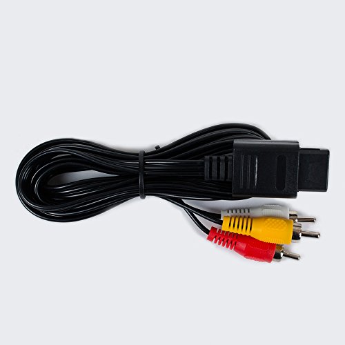 AV Video Cable Cord Compatible for Nintendo 64 N64 To TV Game 6 ft by EVORETRO