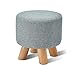 ZLZDZ Stool Footstool Wooden Shoe Bench Round Fabric for Makeup Living Room Corridor Heavythumb 4