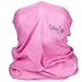 Debrief Me Anti slip WELDED EDGE Lightweight Breathable Neck Gaiter Mask for Face Protection from Sun Dust, Germ -Neck Balaclava Face Bandana Sport Scarf for Hiking Running Fishing (Pink)