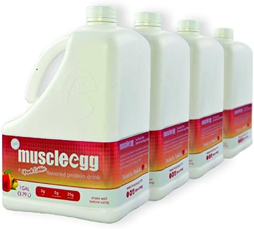 MuscleEgg Peach Cobbler Liquid Egg Whites Protein - 4 Gallons