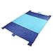USA PolarBear Compact Outdoor Beach/Picnic Blanket Water Resistant Sand Free Oversized 7' x 9.5' Parachute Nylon Blankets for Travel,Camping,Hiking,Festival,Sports-5 Weightable Pockets