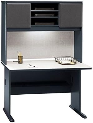 Bush Series A 48" Computer Desk with Hutch in Slate