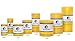 Bluecorn Beeswax 100% Pure Beeswax Pillar Candles | Natural Beeswax Candles, Unscented Yellow Candles | Soy, Paraffin, & Fragrance Free | 3x6, 90 Hour Burn Time | Handmade in Colorado
