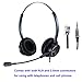 Phone Headset RJ9 Call Center Headset with Noise Cancelling Mic with Extra 3.5mm Connetor for Mobiles Compatible with Avaya Nortel Aastra Toshiba Phone primary