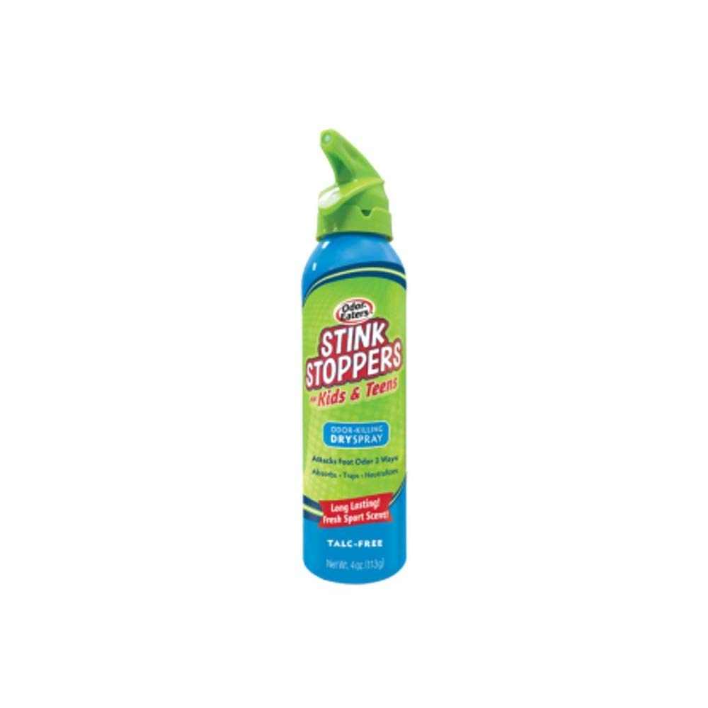 Odor-Eaters Stink Stoppers for Kids & Teens Odor Killing Dry Spray - 4 Oz : Beauty