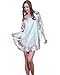 SexyTown Women's Plus Size Short Batwing Sleeve Nightgown AY03