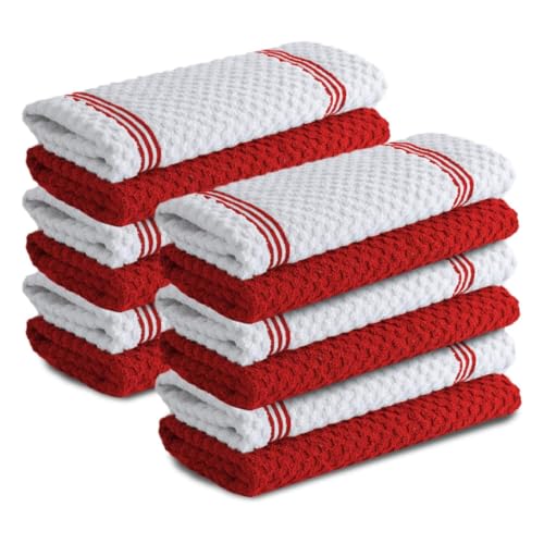 Infinitee Xclusives Geschirrtücher 12er Set, 38x64cm Küchentücher