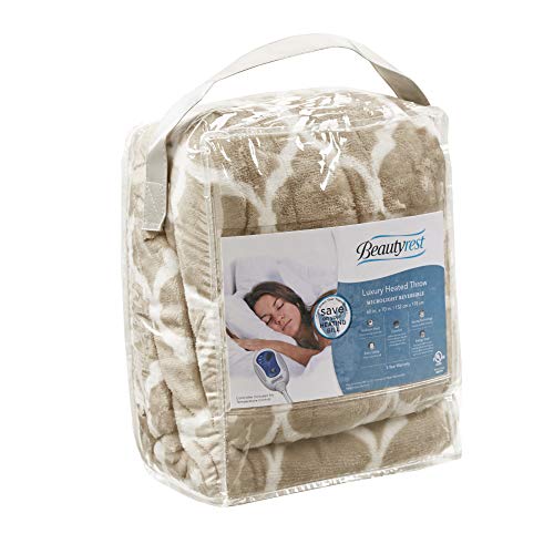 image for Beautyrest - Plush Heated Throw Blanket - Secure Comfort Technology -O
