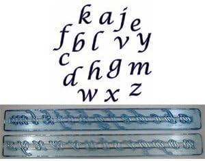 FMM Alphabet and Number Script Tappits Set Cutter(upper & lower case), silver - Image 4