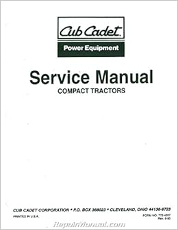 Js Ih S 7305 Cub Cadet 7000 Series Pact Tractor Service Manual Form 772 4207 Author Books Js Ih S 7305 Cub Cadet 7000 Series Pact Tractor Service Manual Form 772 4207 Author Books