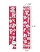 90shine 2PCS Valentines Day Decorations Lighted Banners - Valentine Door Porch Signs Heart Love Hangings Wall Decor Party Supplies(Not Batteries Included)